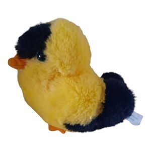 Wishpets Yellow and Black Plush Goldfinch Toy